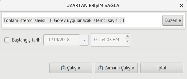 Uzaktan Erişim - Ahenk İsteği