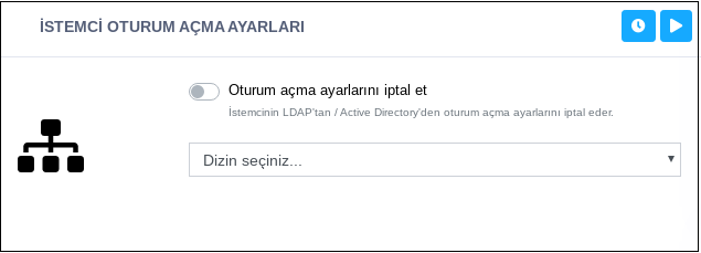 İstemci Oturum Açma Ayarları