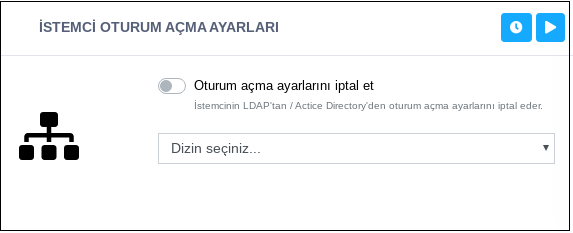 İstemci Oturum Açma Ayarları